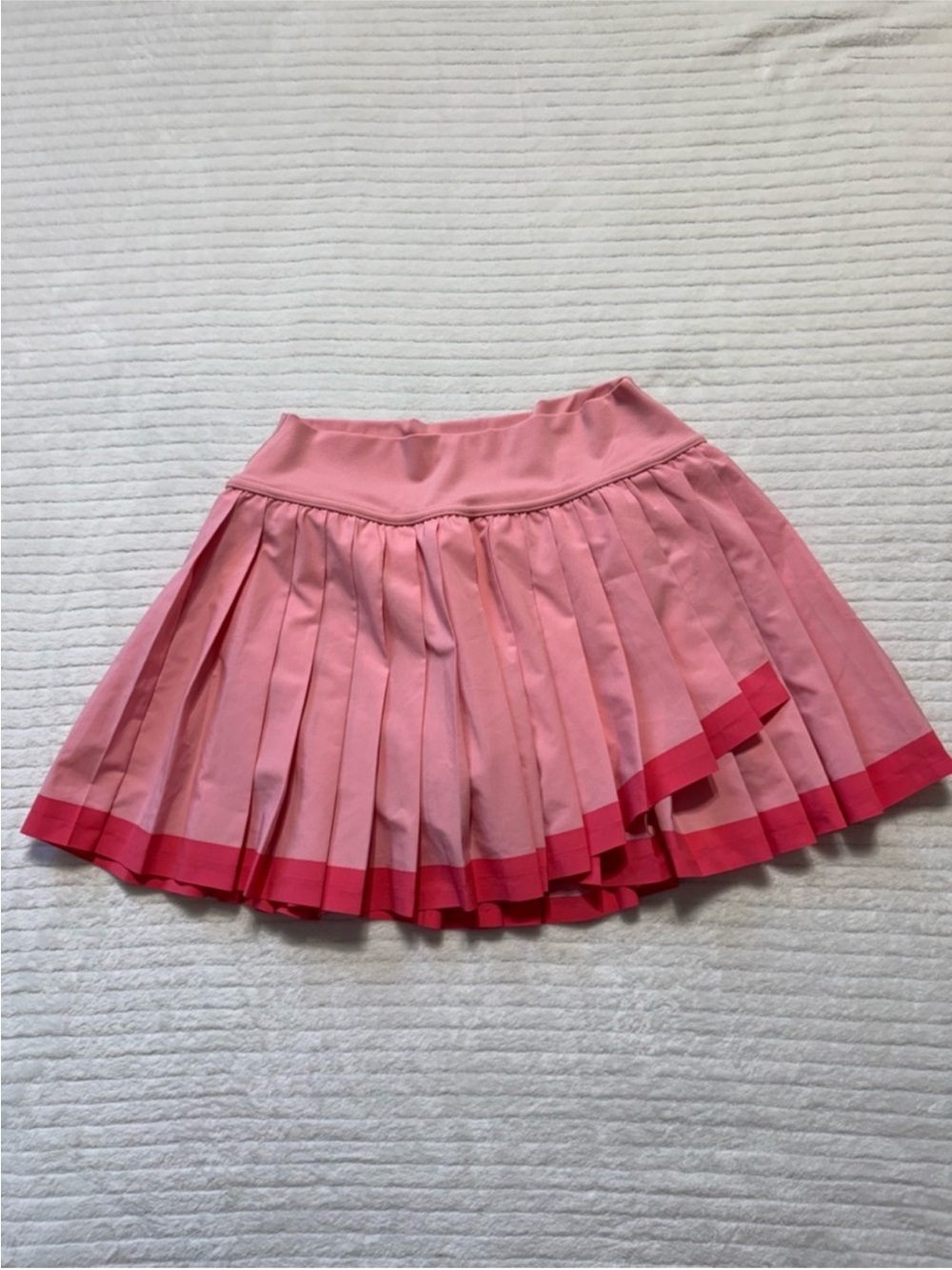 Offline Pleated Two-Tone Pink Mini Skirt - Picture 5 of 11